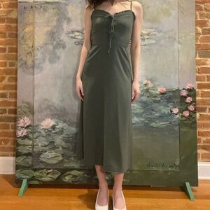 Francesca's Collections Olive Midi Dress